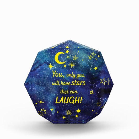 星のある小さなプリンス引用文 フォトブロック (正面)