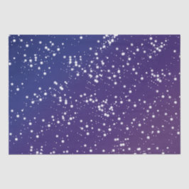 星のある星の紫と青の夜空 薄葉紙