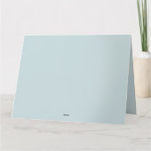 星のある月にかわいいパッチワークの牛 サンキューカード (裏面)