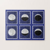 星のある月の位相の図 ジグソーパズル (横)