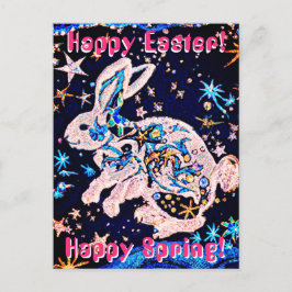 星のある空のうさぎ ポストカード