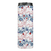 星のある赤い白と青の波 タンブラー (裏面)