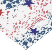 星のある赤い白と青の波 テーブルクロス (アングル)