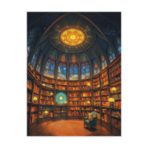 星のお洒落間に浮かぶ図書館