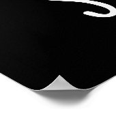 星のためのピーチおもしろいフルーツプンダーク ポスター (角)