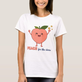 星のためのピーチ Tシャツ