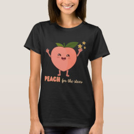 星のためのピーチ Tシャツ