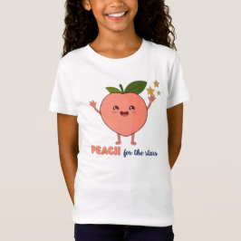 星のためのピーチ Tシャツ