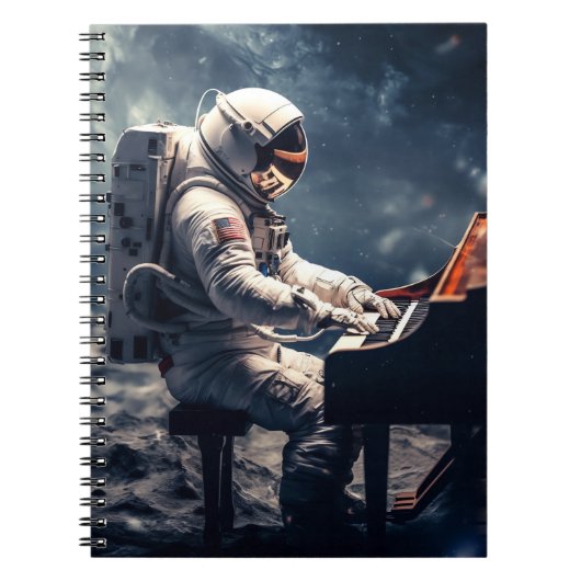 星のための交響曲 | 月の宇宙飛行士ピアノ ノートブック (正面)