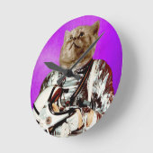 星のための範囲 ラウンド壁時計 (傾斜)