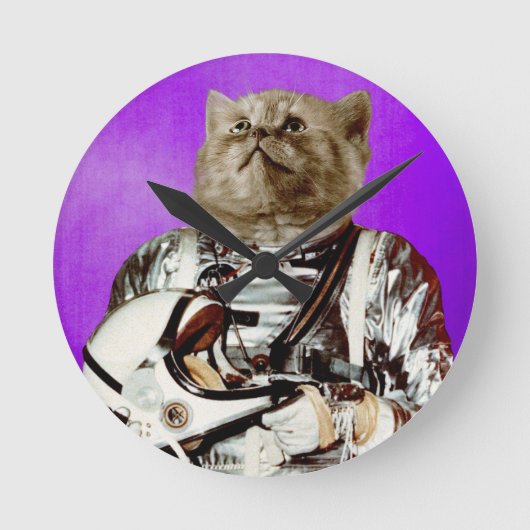 星のための範囲 ラウンド壁時計 (正面)