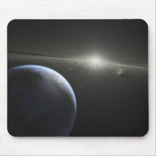 星のまわりの軌道の大きい小惑星帯 マウスパッド