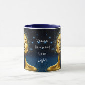 星のめい想下の女 マグカップ (中央)