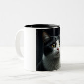 星のような目のセレニティコーヒーマグ ツートーンマグカップ (正面左)