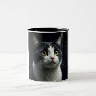 星のような目のセレニティコーヒーマグ ツートーンマグカップ