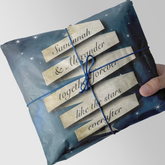 星のように後に続くムーディーな夜空 薄葉紙