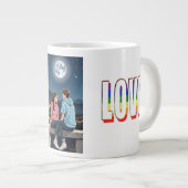 星のように輝く恋愛 ジャンボコーヒーマグカップ (正面右)