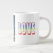 星のように輝く恋愛 ジャンボコーヒーマグカップ (右)