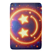 星のように輝く絵文字 バスマット (正面縦)