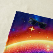 星のように輝く絵文字 ビーチタオル (インサイチュ)