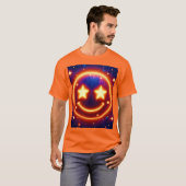 星のように輝く絵文字 Tシャツ (正面フル)