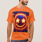 星のように輝く絵文字 Tシャツ (正面)