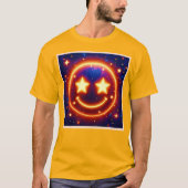 星のように輝く絵文字 Tシャツ (正面)