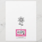 星のように輝く聖書の詩の着色ページ (裏面)