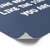 星のように輝く輝く、引用文ポスター ポスター (角)