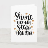 星のように輝く カード (正面)