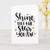 星のように輝く カード (黄色い花)