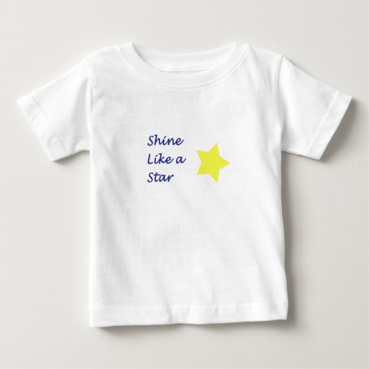 星のように輝く ベビーTシャツ (正面)