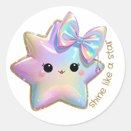 星のように輝く ラウンドシール