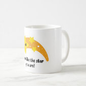 星のように輝け!かわいいスターマグ コーヒーマグカップ (正面右)