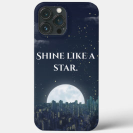 「星のように輝け」夜空の引用文 iPhone 13 Pro Maxケース