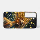 星のように金色の白熱［赤熱］光を放つ髪をした宇宙人 SAMSUNG GALAXYケース (裏面横)