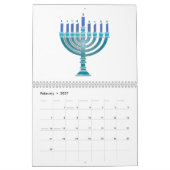 星のろうけつ染め カレンダー (2月 2027)