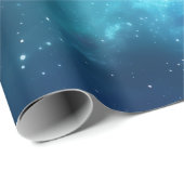 星のイルミネーション：星白熱［赤熱］光を放つ付き星雲 ラッピングペーパー (ロールコーナー)