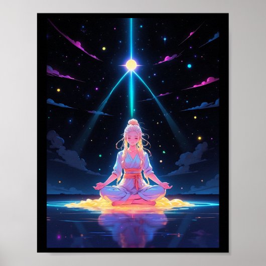 星のエネルギーステッカーを使用する ポスター (正面)
