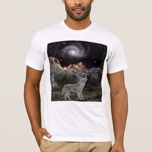 星のオオカミ Tシャツ (正面)