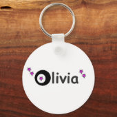 星のオリビア名 キーホルダー (正面)