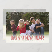 星のオーバーレイ | 2写真新年 シーズンカード (正面/裏面)