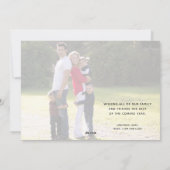 星のオーバーレイ | 2写真新年 シーズンカード (裏面)