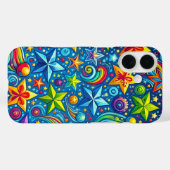 星のカラフルパターン Case-Mate iPhoneケース (裏面 (横))