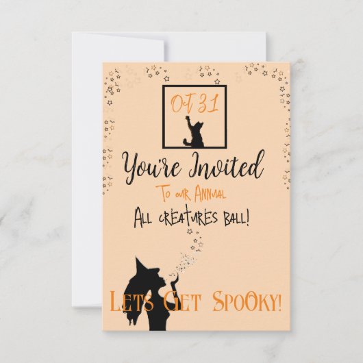 星のキス 招待状 (正面)