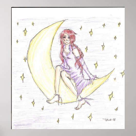星のキャンバス印刷 ポスター (正面)