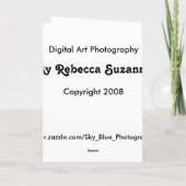 星のキルト カード (裏面)