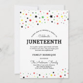 星のクラスター | ジューンティーンイベント BRYG カラー 招待状 (正面)