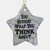 -星のクリスマスのオーナメントになります セラミックオーナメント (左)