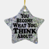 -星のクリスマスのオーナメントになります セラミックオーナメント (裏面)